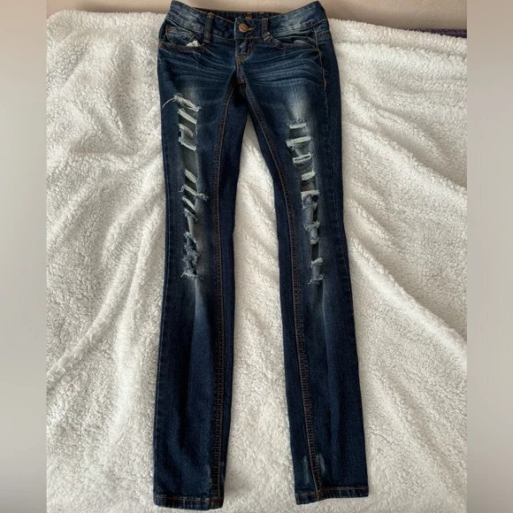 Ripped Denim Jeans - Picture 1 of 5